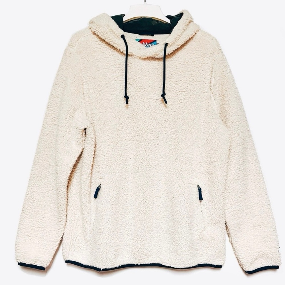 Men's Chubbies Cream Sherpa Hoodie - Picture 2 of 9